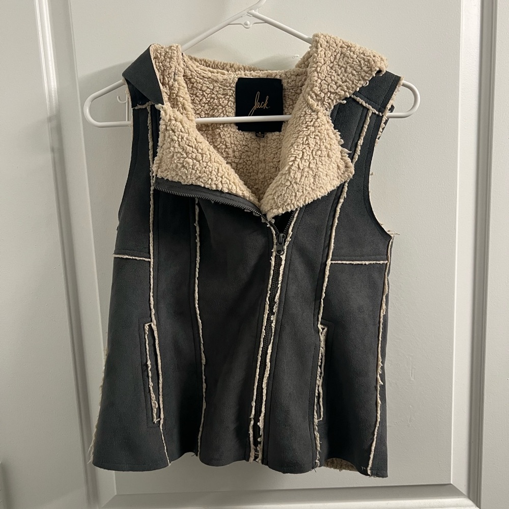 Jack Winter Grey Suede Vest